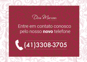 Aviso: O nosso telefone fico mudou